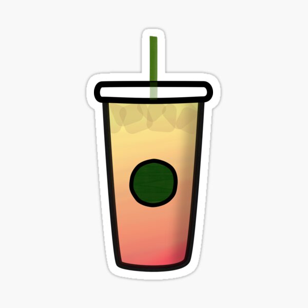 Starbucks - Ombre Sunset Iced Drink Sticker