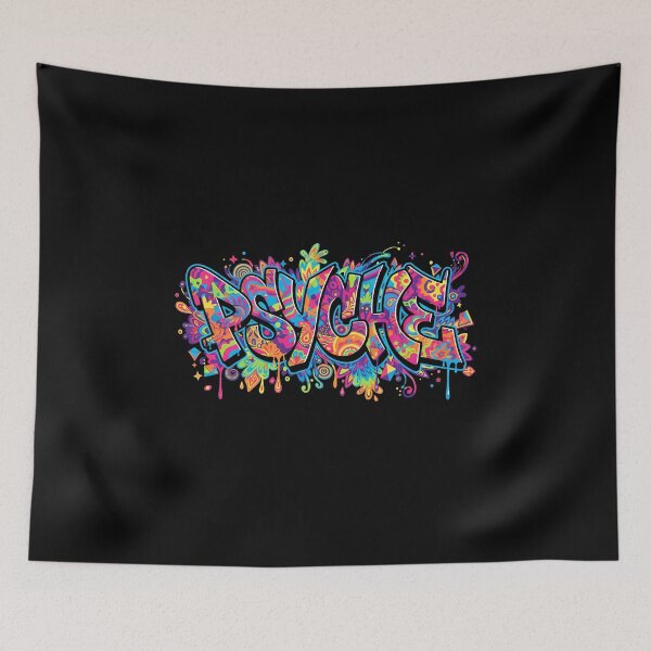 Item preview, Psyche Psychedelic Graffiti Art designed and sold by TomxDesign.