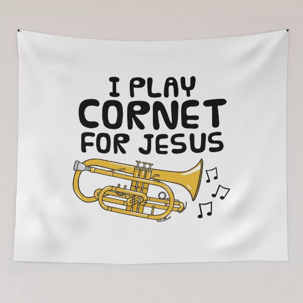 Item preview, I Play Cornet For Jesus, Church Brass Musician designed and sold by doodlerob.