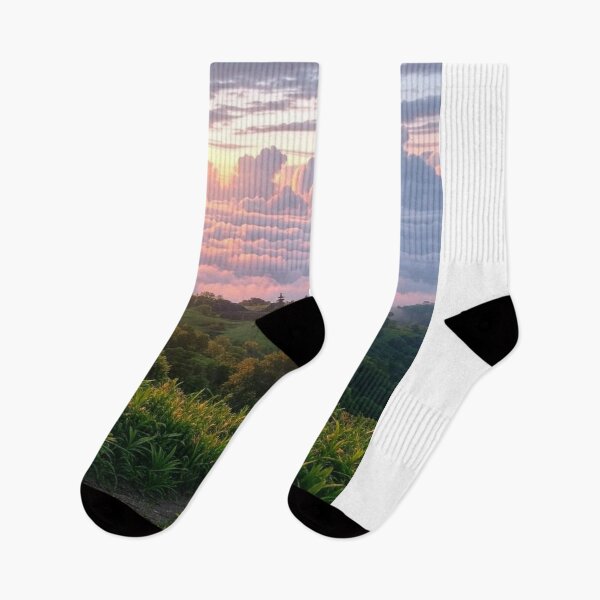 Item preview, Mountainous Wet Leg Band dLandscape at Sunrise designed and sold by dishcutnes.