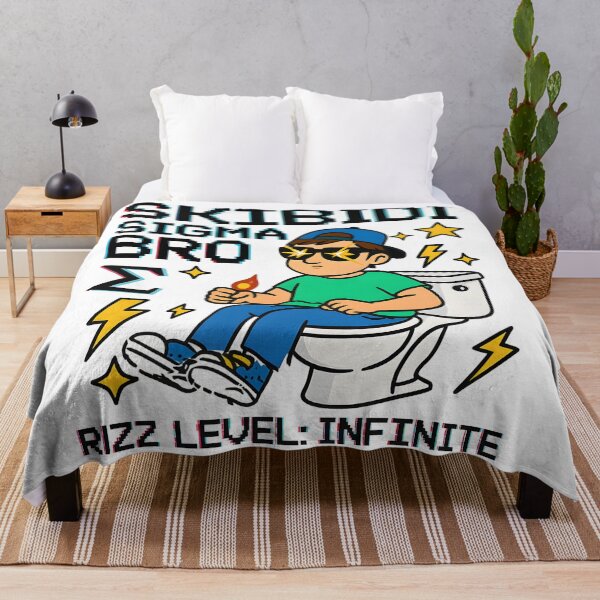 Item preview, Skibidi Sigma Bro Meme Rizz Art designed and sold by AnnDesignStudio.