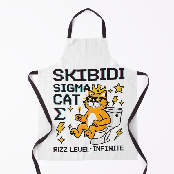Item preview, Skibidi Sigma Cat Meme Infinite Rizz designed and sold by AnnDesignStudio.