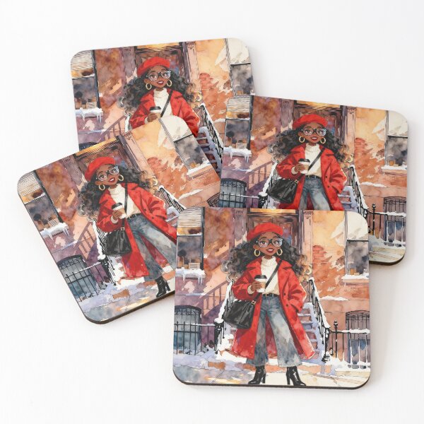 Item preview, RED IN WINTER designed and sold by alegnacreates.
