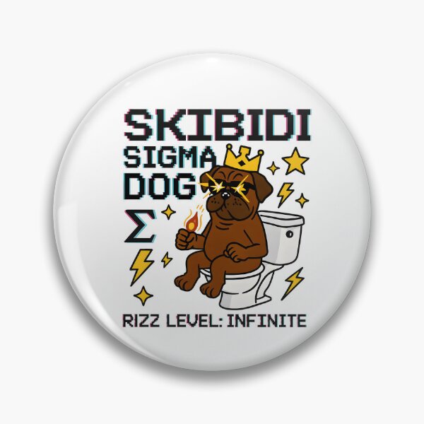 Item preview, Skibidi Sigma Dog Meme Rizz Master designed and sold by AnnDesignStudio.