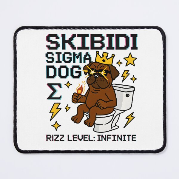 Item preview, Skibidi Sigma Dog Meme Rizz Master designed and sold by AnnDesignStudio.