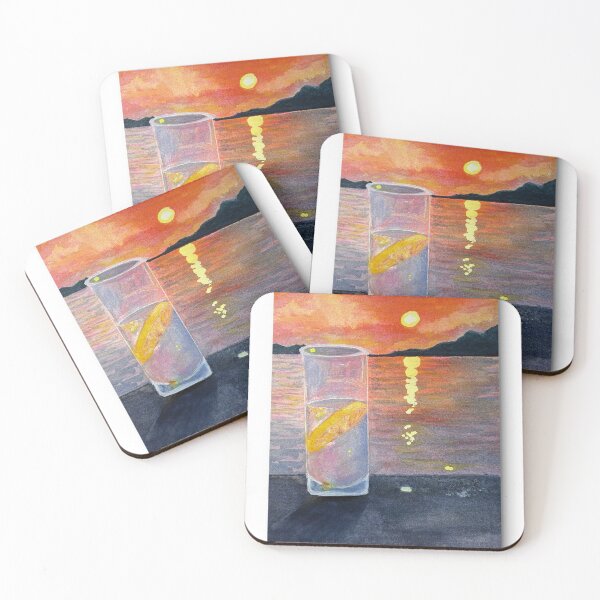 Item preview, Vodka at Sunset designed and sold by Heather Coggins, Watercolor stories from the Blue Ridge.