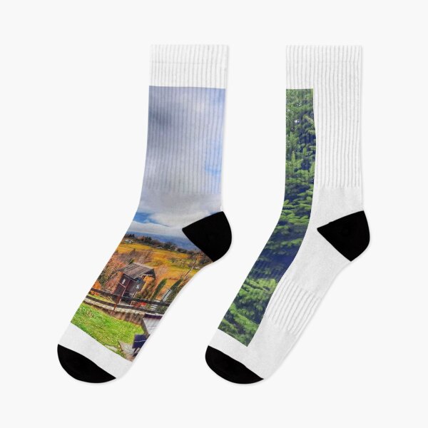 Item preview, Scenic Autumn Wet Leg Band bCountryside View designed and sold by dishcutnes.