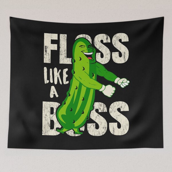 Item preview, Floss Like a Boss Flossing Pickle Gift designed and sold by RiffXS.