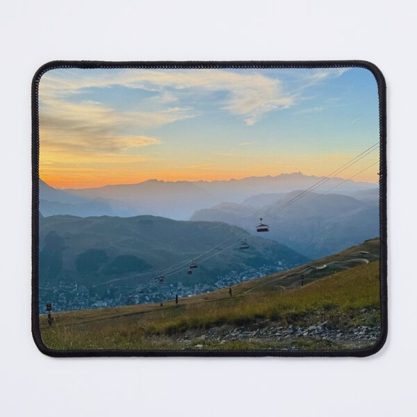 Item preview, Ski Lift at Wet Leg Band Mountain Sunrise designed and sold by dishcutnes.