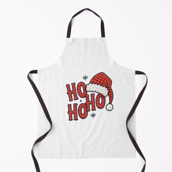 Item preview, HO HO HO Knitted Text and Santa Hat | Festive Christmas Knitting Design designed and sold by Polarisofficial.