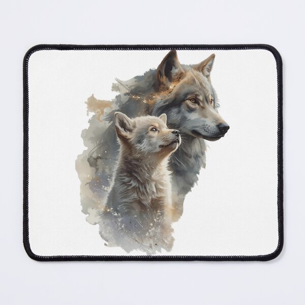 Item preview, Baby Wolf & Future Wolf, Spirit of Growth Artwork designed and sold by Moodune.