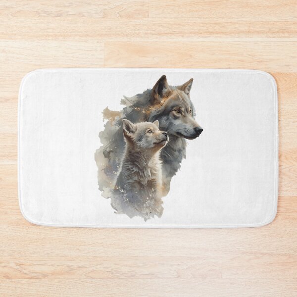 Item preview, Baby Wolf & Future Wolf, Spirit of Growth Artwork designed and sold by Moodune.