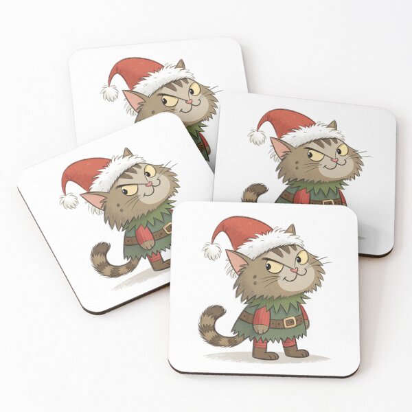 Item preview, Jólakötturinn (Yule Cat) – Cute and fluffy, whimsical | Icelandic Christmas Folklore Digital Illustration designed and sold by AIfolklore.