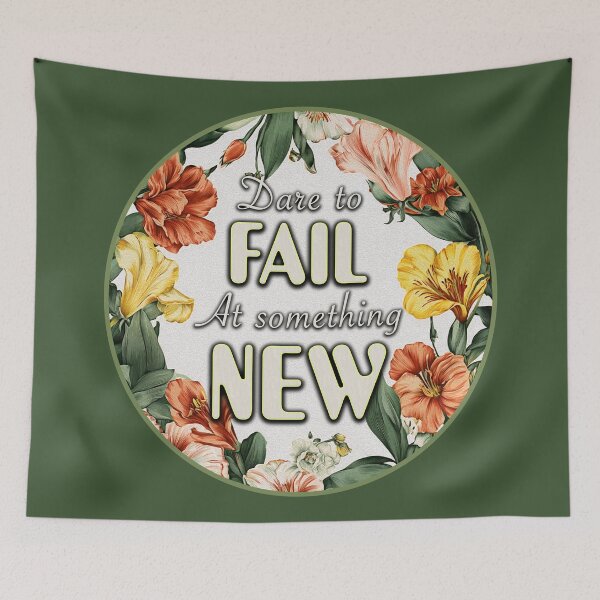 Item preview, Dare To Fail At Something New - Motivational Hustlers Quotes Gift  designed and sold by InkyGenies.