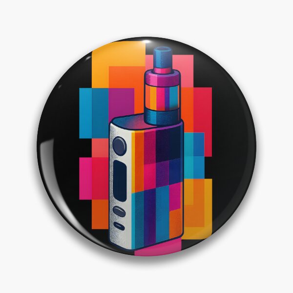 Aperçu de l'œuvre Dispositif de vapotage Pop Art – Design de vapotage à blocs de couleur créée et vendue par House of Taste Vape Designs.