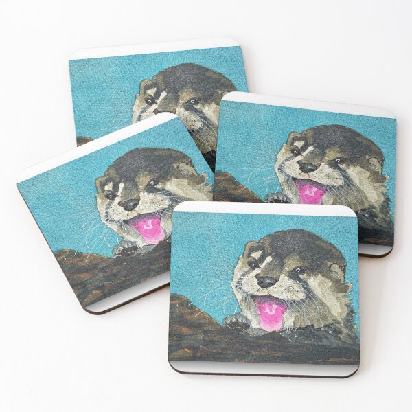Item preview, Otter Surprise! designed and sold by Heather Coggins, Watercolor stories from the Blue Ridge.
