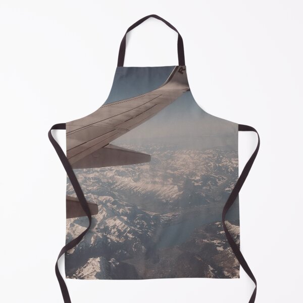 Item preview, Plane Wing Jameson Over Snowy Mountains designed and sold by dishcutnes.