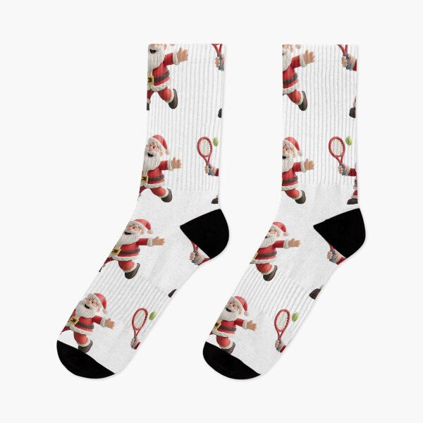 Item preview, Santa playing tennis  designed and sold by Nomad-Maynard.