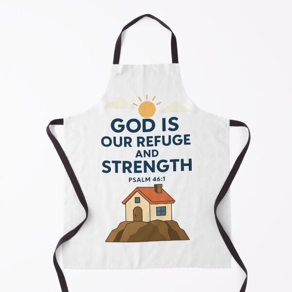 Item preview, Psalm 46:1 God Is Our Refuge and Strength Bible Verse. designed and sold by loveandlightrb.