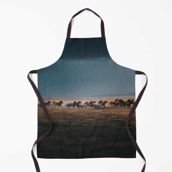 Item preview, A herd of wild horses sprinting across the open plains at dusk Horses in Motion designed and sold by CDC40.