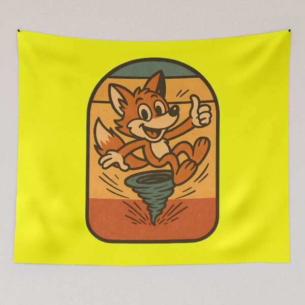 Item preview, Everything’s Fine! – Retro Disaster Fox designed and sold by KawaiiOrbit.