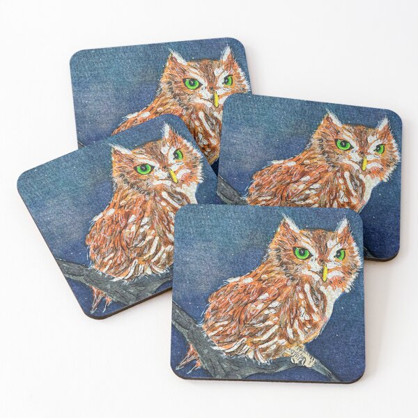 Item preview, Screechy designed and sold by Heather Coggins, Watercolor stories from the Blue Ridge.