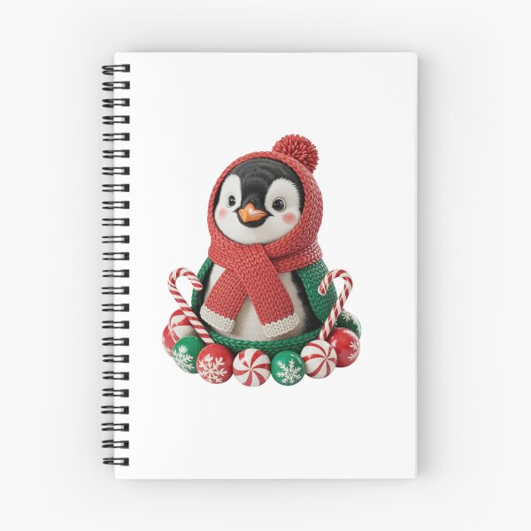 Item preview, Crochet Penguin with Red Hat and Candy Canes | Christmas Design designed and sold by Polarisofficial.