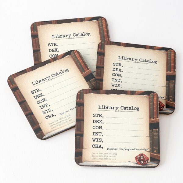 Item preview, Dewey Decimal Character Sheet – Archivist DM Gift designed and sold by The Arcane Archives.