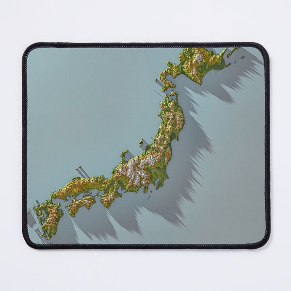 Item preview, Japan Topographic Map 3D | Raised Relief | Geographic Isometric Design designed and sold by Keltoi-art.