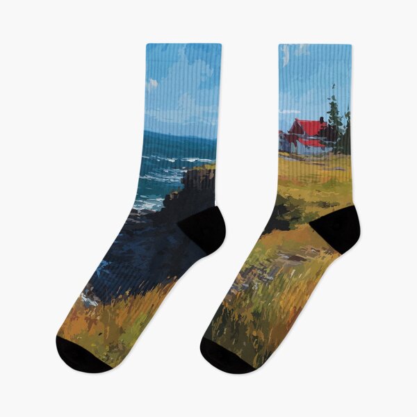 Item preview, Cape Bear Prince Edward Island | Lighthouse Cliff Poster designed and sold by TuncGK.