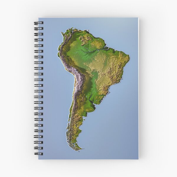Item preview, Sudamérica Topográfica | Mapa en Relieve 3D | Andes y Amazonía designed and sold by Keltoi-art.