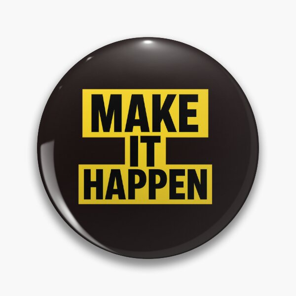 Item preview, Make It Happen – Motivational Quote Typography | Inspiring Minimalist Design designed and sold by ArtVoyageShop.