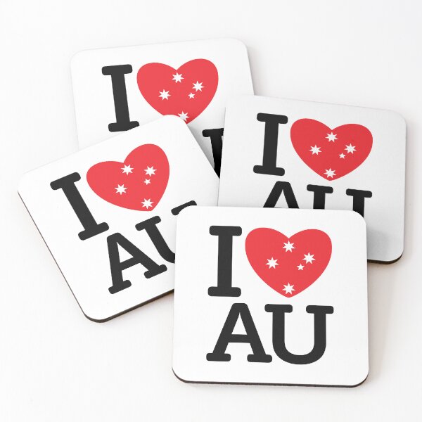 Item preview, I Love AU Proud Australia Australian Travel Souvenir Design designed and sold by D4monart.