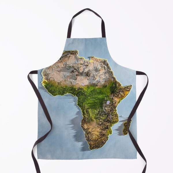 Item preview, Africa Topographic View 3D | Continent Relief Map | Sahara and Savanna designed and sold by Keltoi-art.
