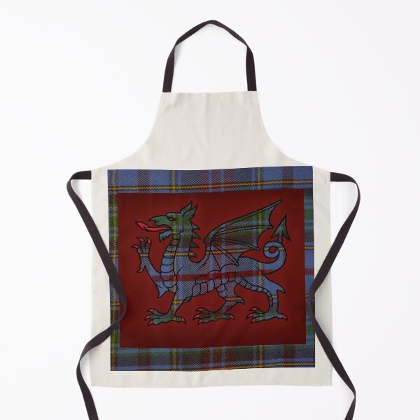 Item preview, Powys County - Universal - Welsh Tartan – The Heart of Wales & y Ddraig Goch - the red dragon designed and sold by WheelieGdArt.