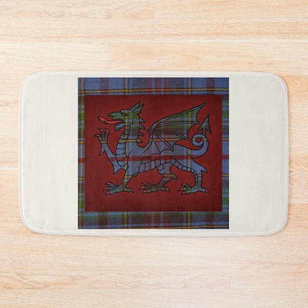 Item preview, Powys County - Universal - Welsh Tartan – The Heart of Wales & y Ddraig Goch - the red dragon designed and sold by WheelieGdArt.