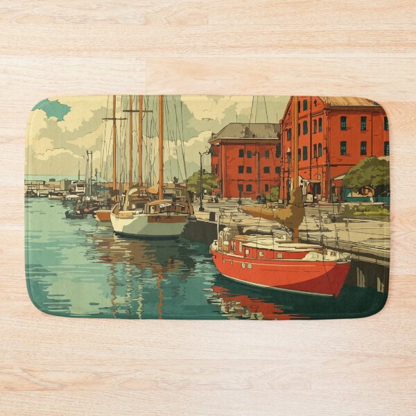 Item preview, Charlottetown Prince Edward Island | Historic Harbour City Poster designed and sold by TuncGK.