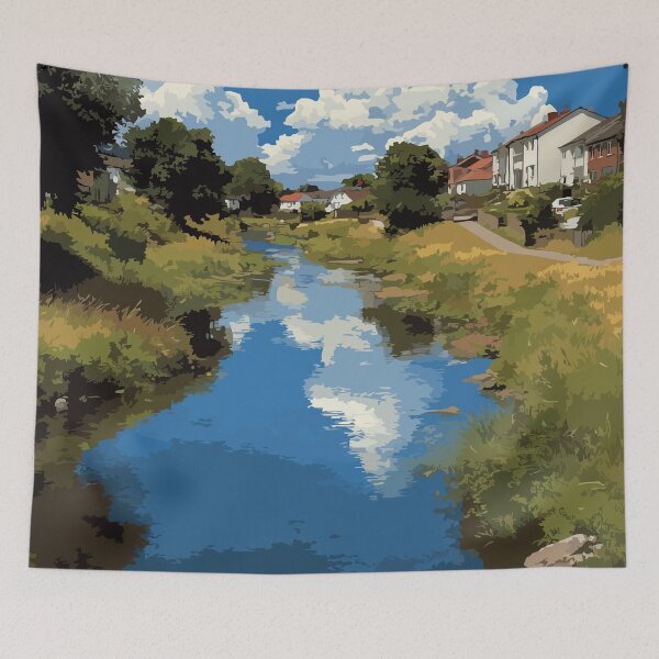 Item preview, Cornwall Prince Edward Island | West River Shoreline Poster designed and sold by TuncGK.