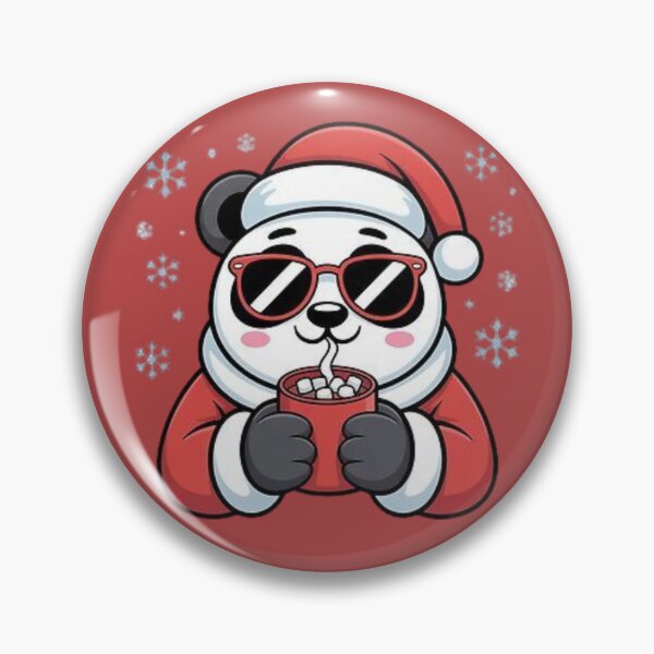 Item preview, Christmas Panda with Glasses | Retro Christmas Scarf | Unique Design designed and sold by XNewStore.