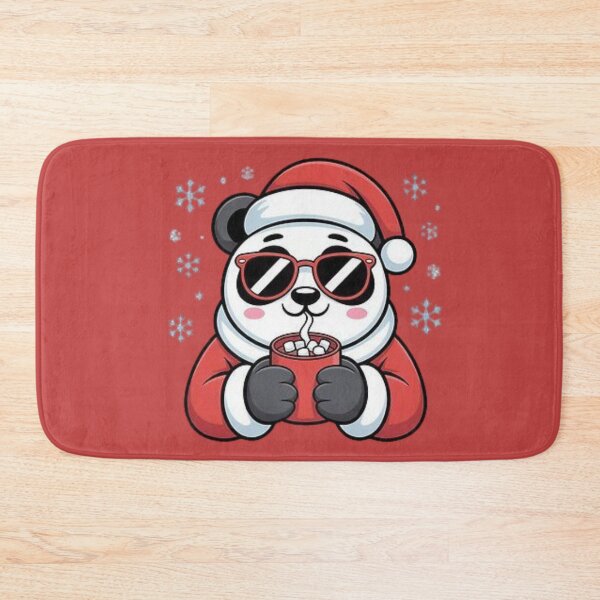 Item preview, Christmas Panda with Glasses | Retro Christmas Scarf | Unique Design designed and sold by XNewStore.