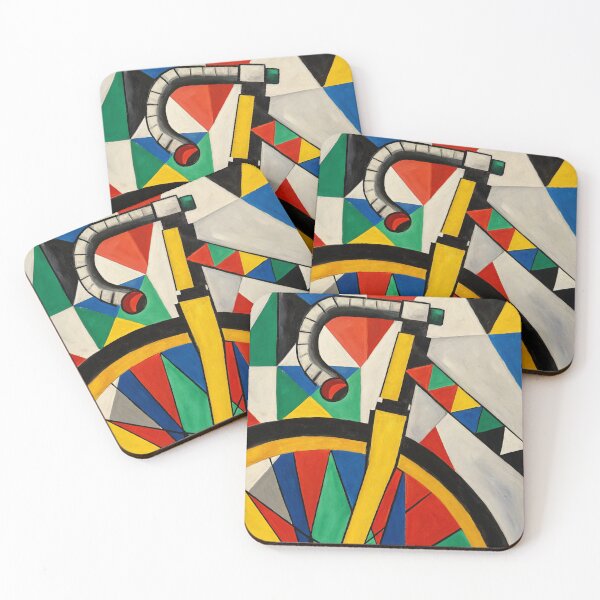 Item preview, Abstract Cubist Colorful bicycle art. Gravel bike. Bar tape designed and sold by Pedal Canvas.