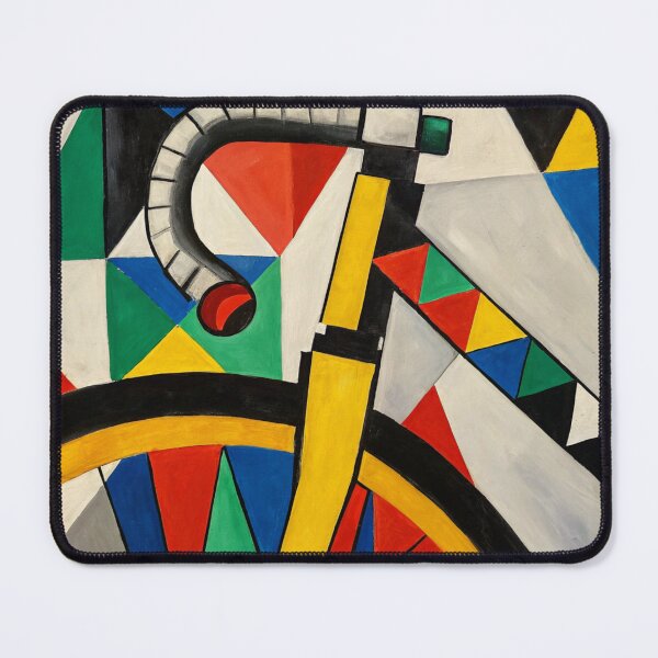 Item preview, Abstract Cubist Colorful bicycle art. Gravel bike. Bar tape designed and sold by Pedal Canvas.