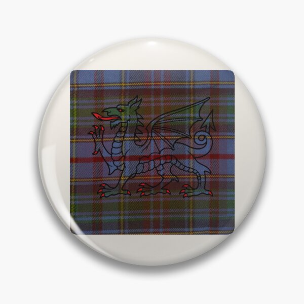 Item preview, Powys County - Universal - Welsh Tartan – The Heart of Wales & y Ddraig Goch - the red dragon v2 designed and sold by WheelieGdArt.