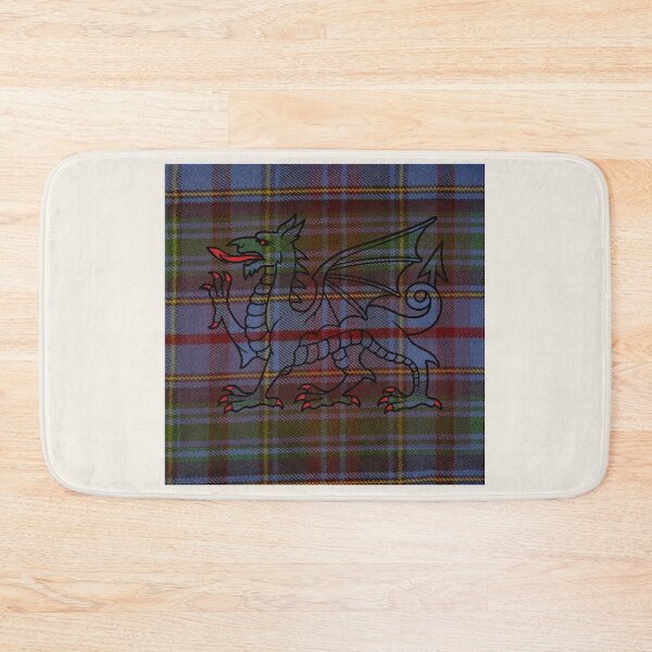 Item preview, Powys County - Universal - Welsh Tartan – The Heart of Wales & y Ddraig Goch - the red dragon v2 designed and sold by WheelieGdArt.