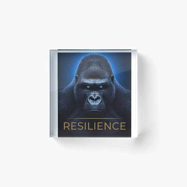 Item preview, RESILIENCE – Gorilla Strength designed and sold by NatureNinja.