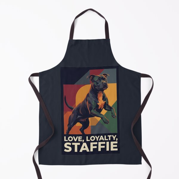 Item preview, Love, Loyalty, Staffie - Dynamic Graphic Portrait designed and sold by ReptiWorks.