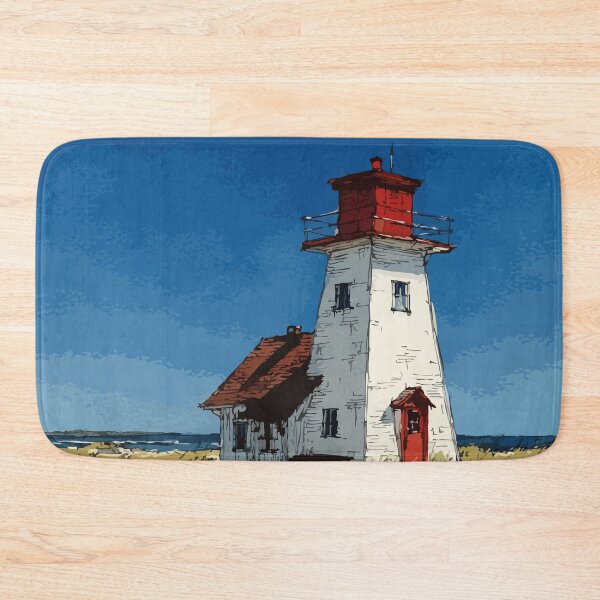Item preview, Covehead Harbour Prince Edward Island | Lighthouse & Dunes Poster designed and sold by TuncGK.