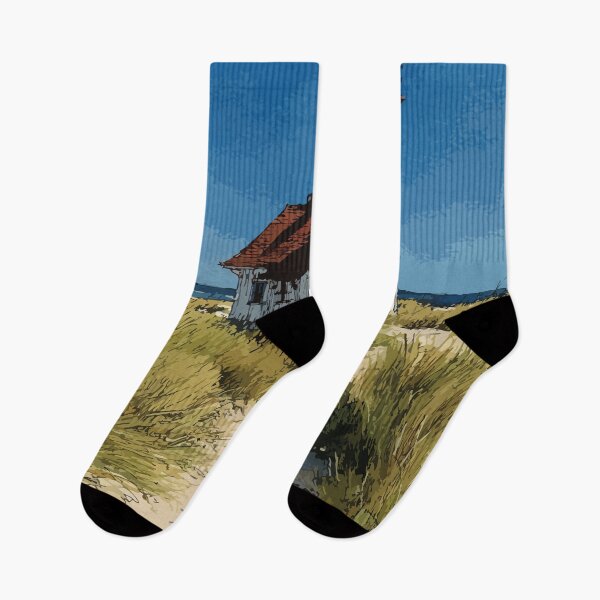 Item preview, Covehead Harbour Prince Edward Island | Lighthouse & Dunes Poster designed and sold by TuncGK.