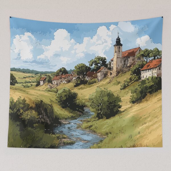 Aperçu de l'œuvre Crapaud Île-du-Prince-Édouard | Vallée rurale Poster créée et vendue par TuncGK.