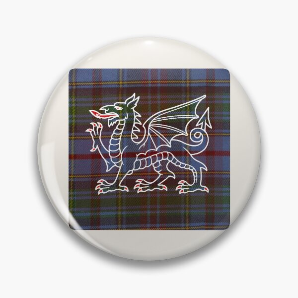 Item preview, Powys County - Universal - Welsh Tartan – The Heart of Wales & y Ddraig Goch - the red dragon v3 designed and sold by WheelieGdArt.